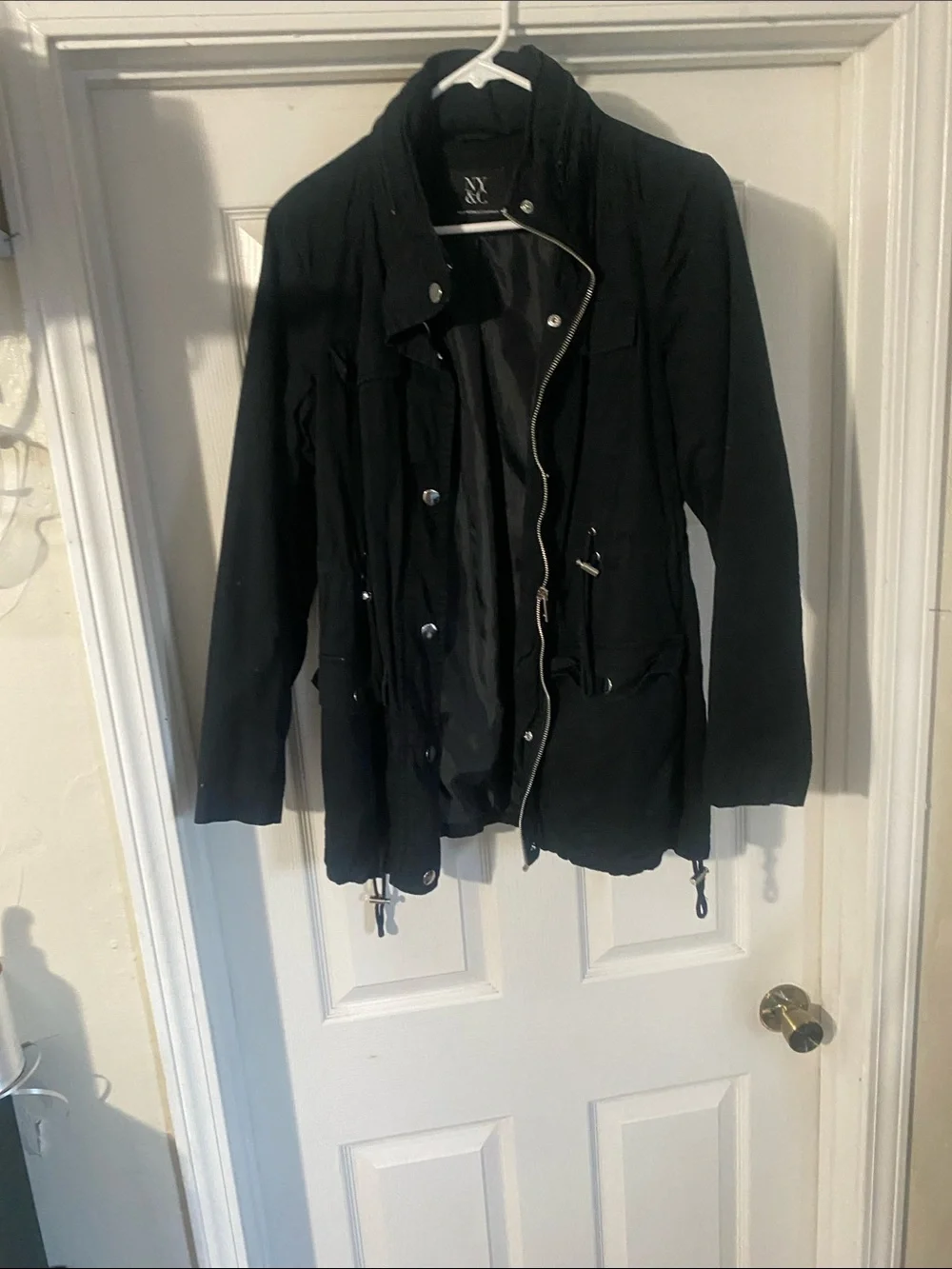 New York & Company Black Utility Anorak Jacket